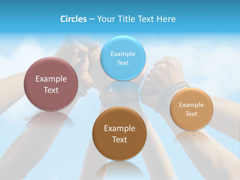 Three Tied Up Sky PowerPoint Template