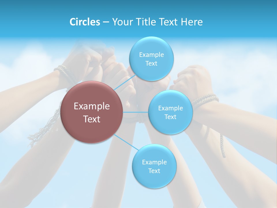 Three Tied Up Sky PowerPoint Template