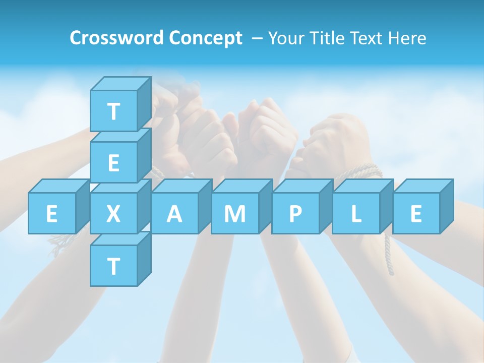 Three Tied Up Sky PowerPoint Template