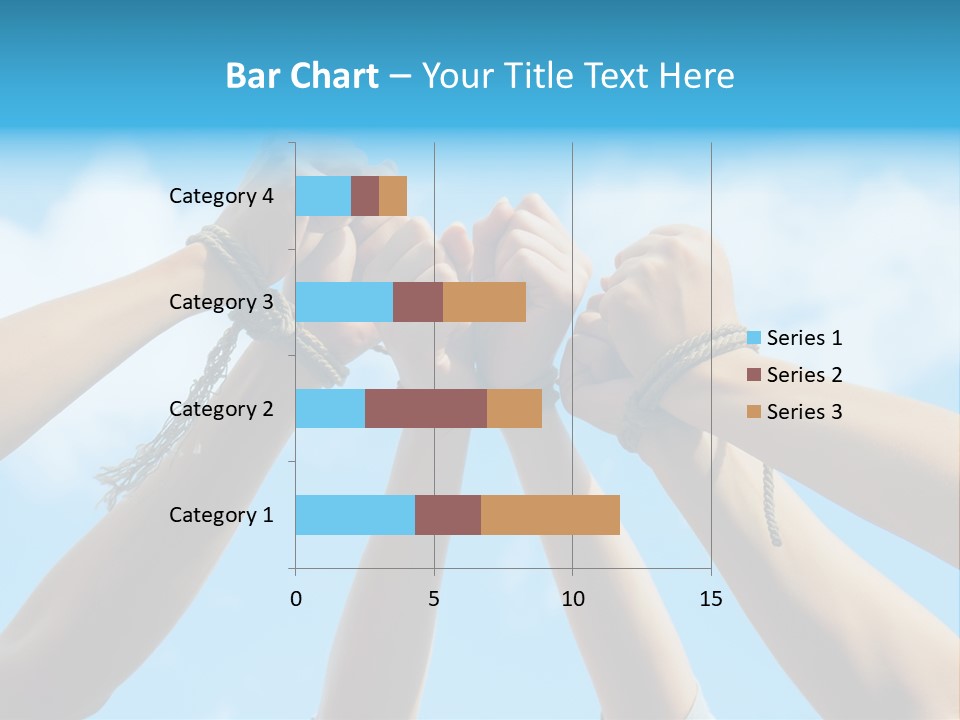 Three Tied Up Sky PowerPoint Template