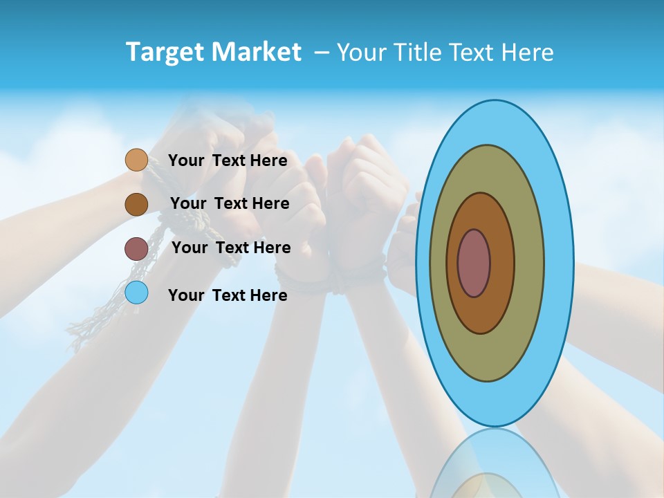 Three Tied Up Sky PowerPoint Template