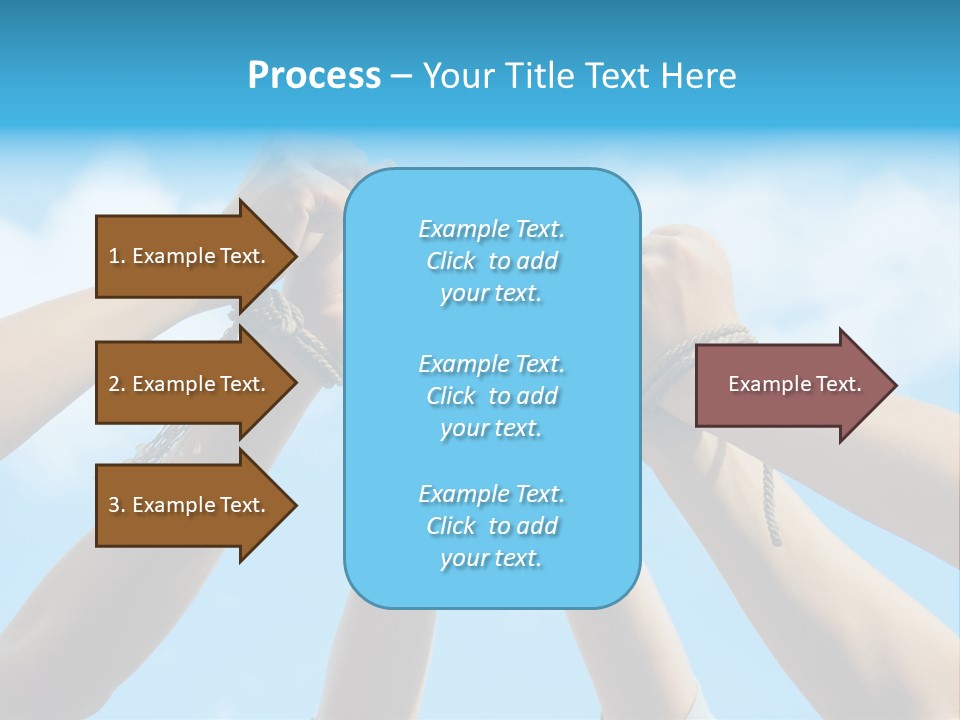 Three Tied Up Sky PowerPoint Template