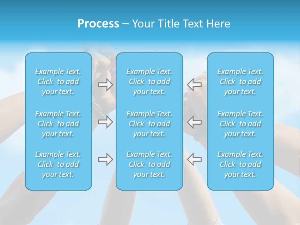 Three Tied Up Sky PowerPoint Template