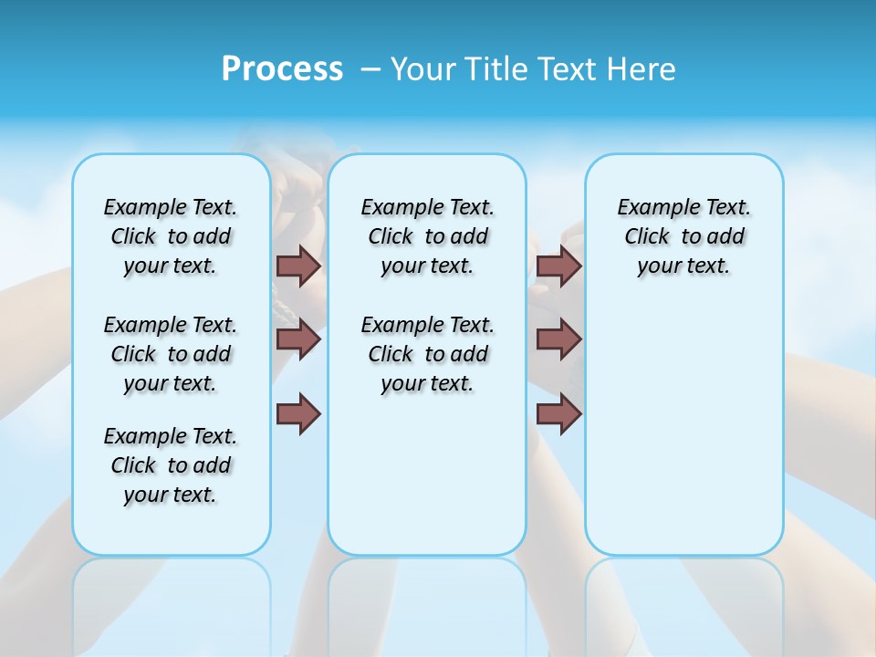 Three Tied Up Sky PowerPoint Template