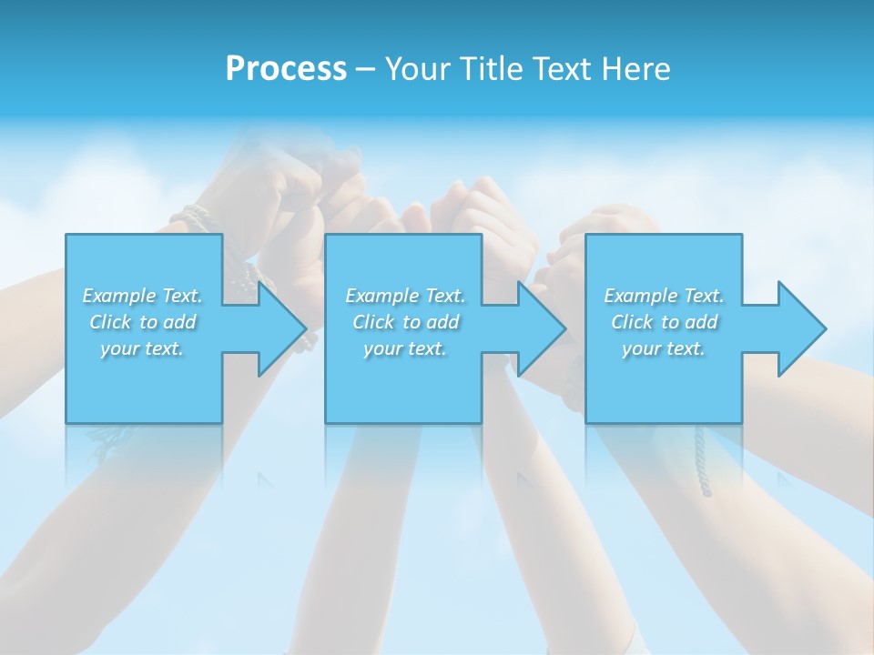Three Tied Up Sky PowerPoint Template
