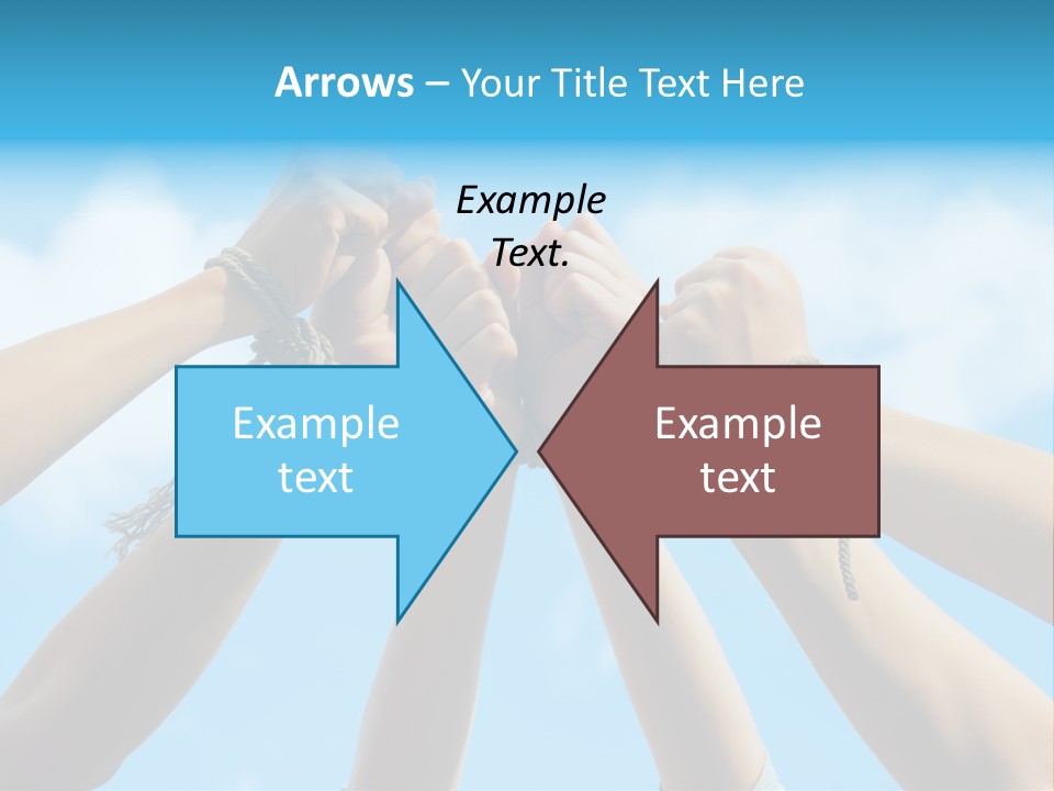 Three Tied Up Sky PowerPoint Template