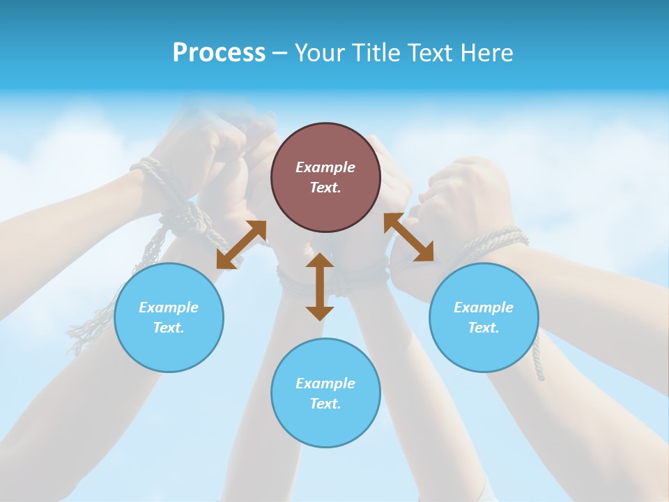 Three Tied Up Sky PowerPoint Template