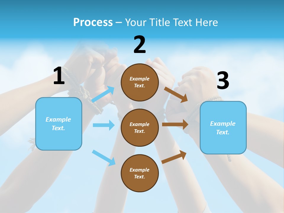 Three Tied Up Sky PowerPoint Template