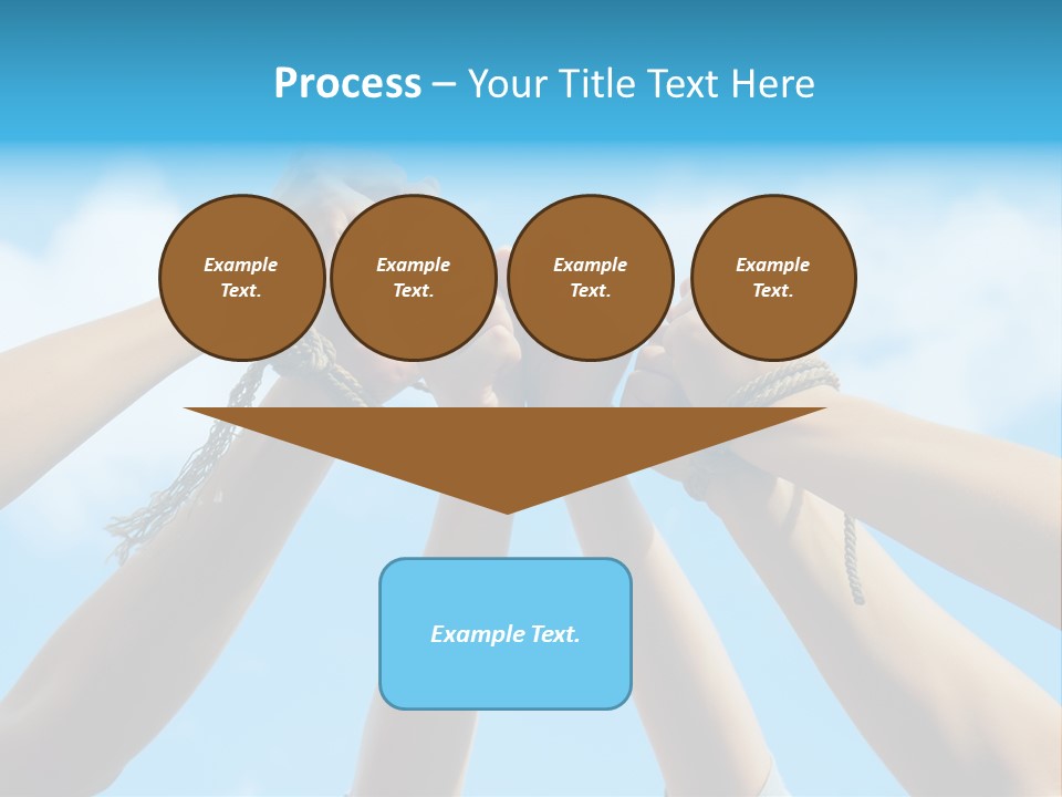 Three Tied Up Sky PowerPoint Template
