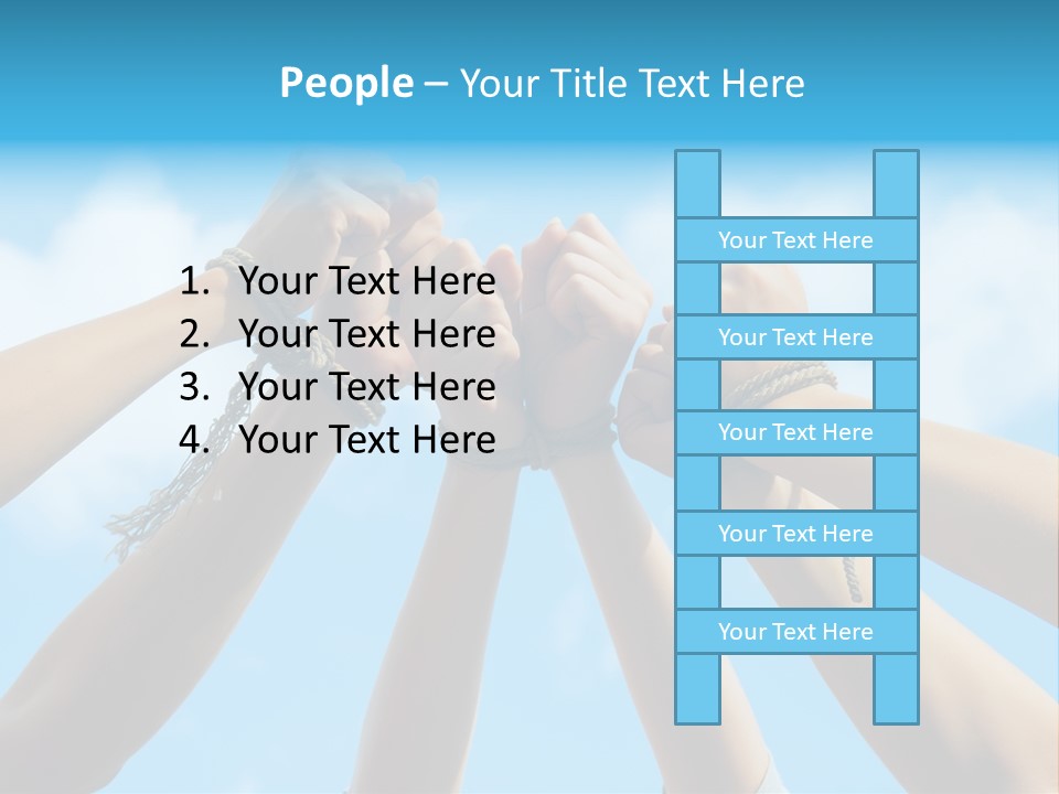 Three Tied Up Sky PowerPoint Template
