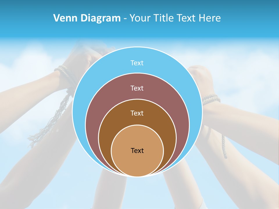 Three Tied Up Sky PowerPoint Template