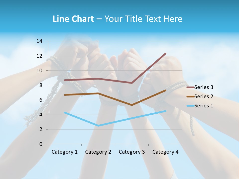 Three Tied Up Sky PowerPoint Template