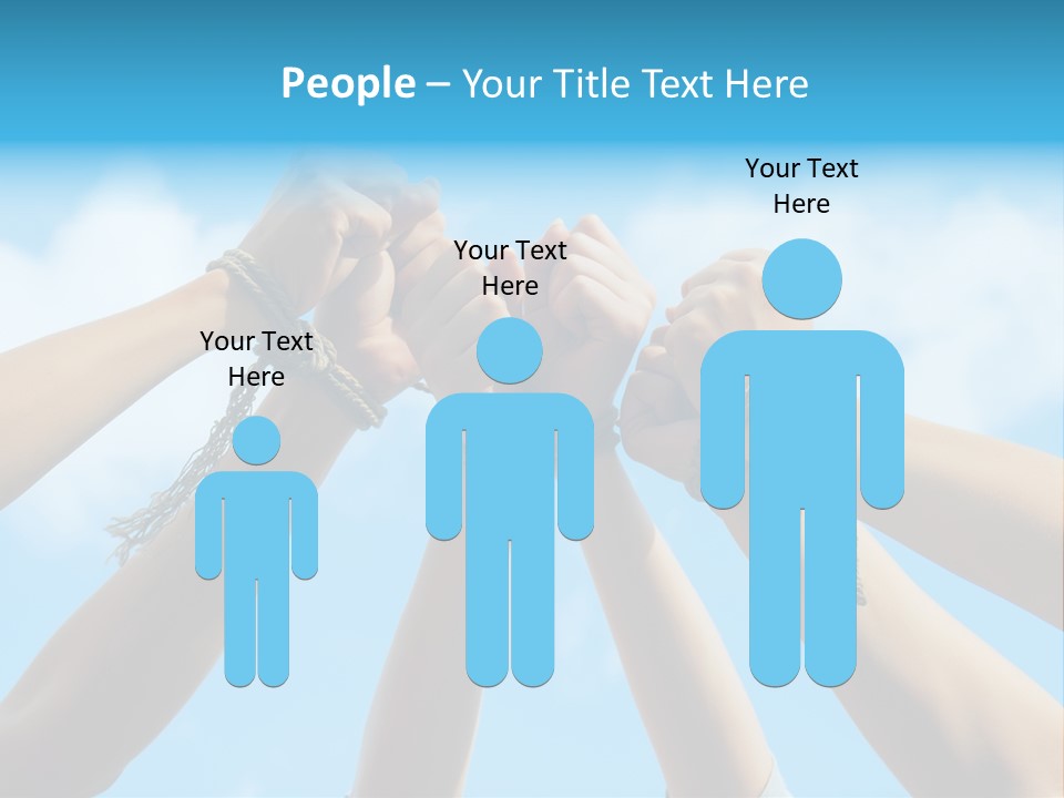 Three Tied Up Sky PowerPoint Template