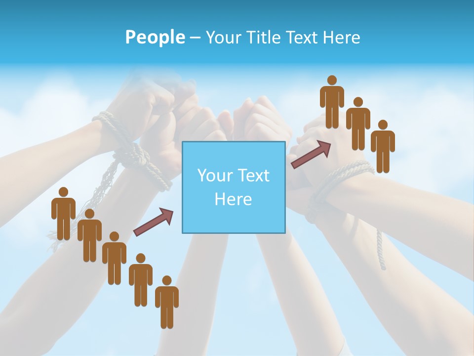 Three Tied Up Sky PowerPoint Template