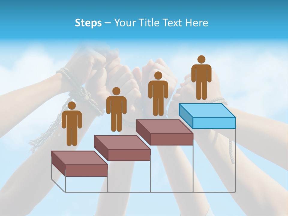 Three Tied Up Sky PowerPoint Template