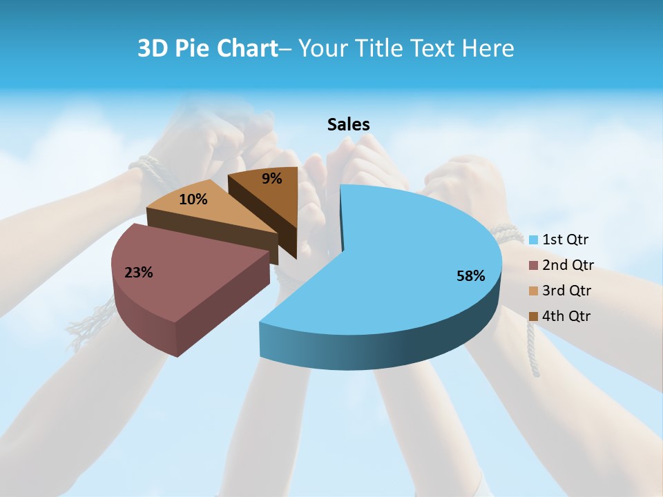 Three Tied Up Sky PowerPoint Template