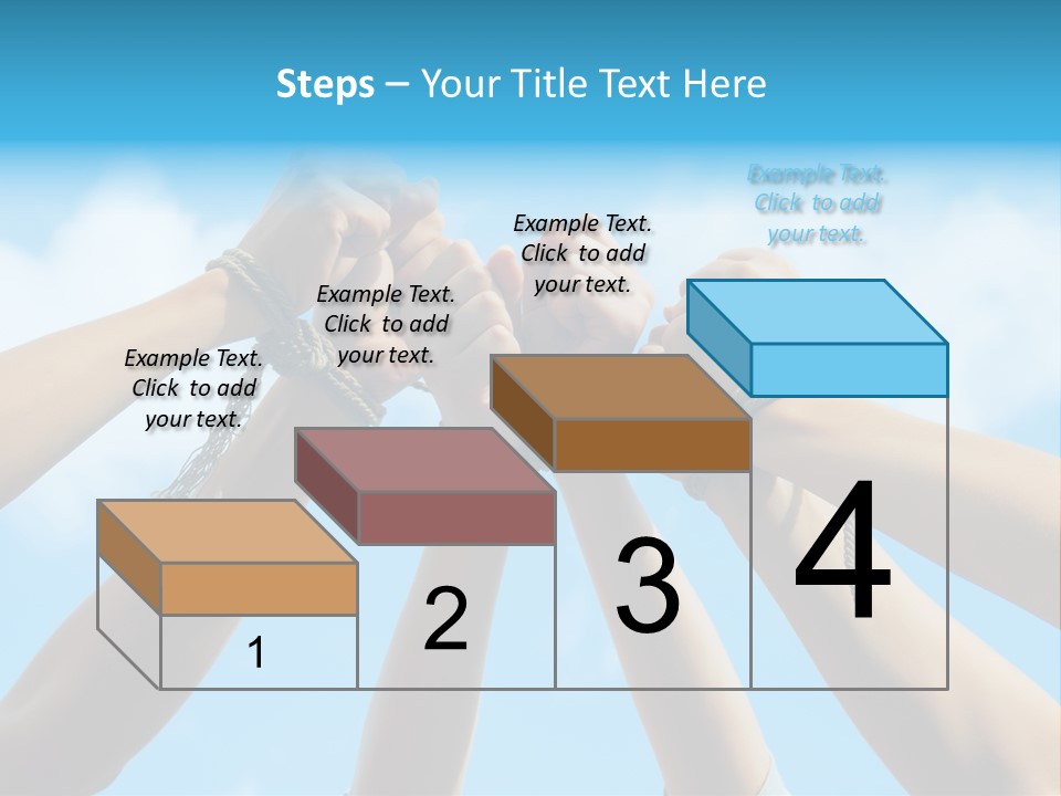 Three Tied Up Sky PowerPoint Template