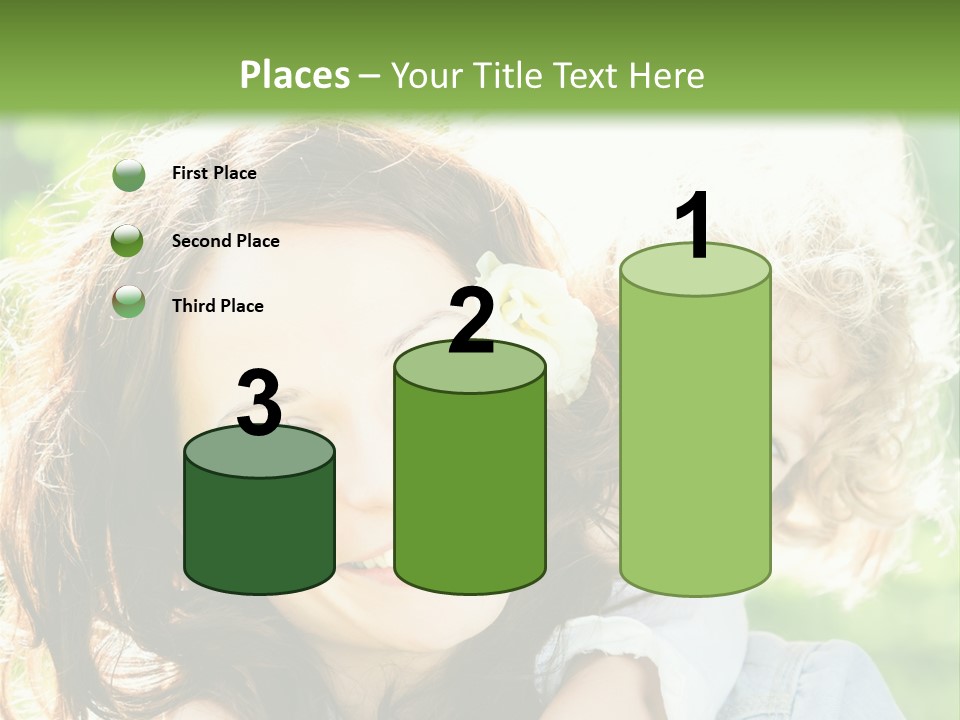 Spring Happy Female PowerPoint Template