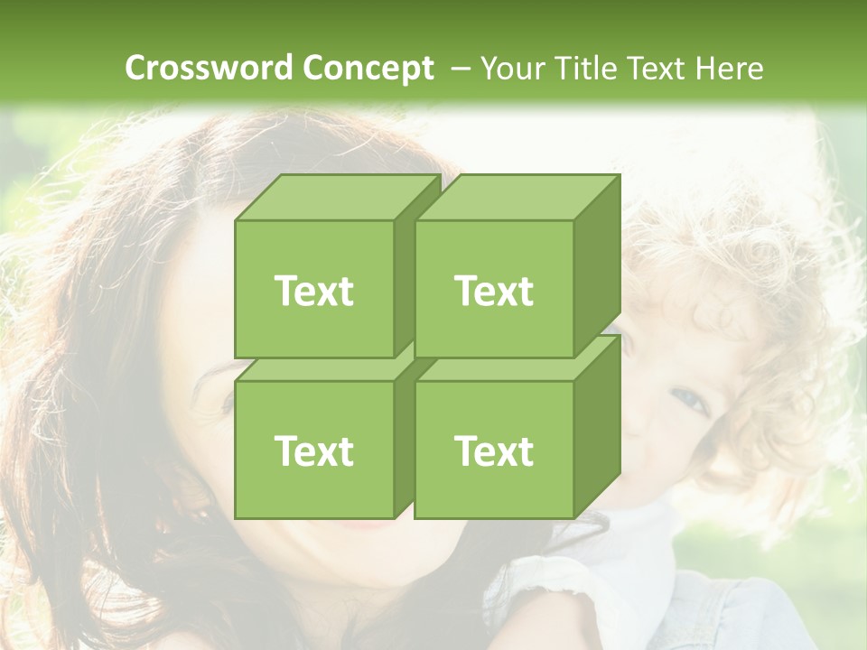 Spring Happy Female PowerPoint Template