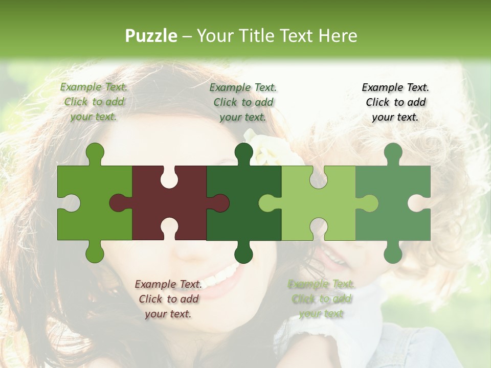 Spring Happy Female PowerPoint Template