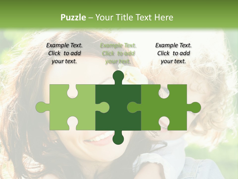 Spring Happy Female PowerPoint Template