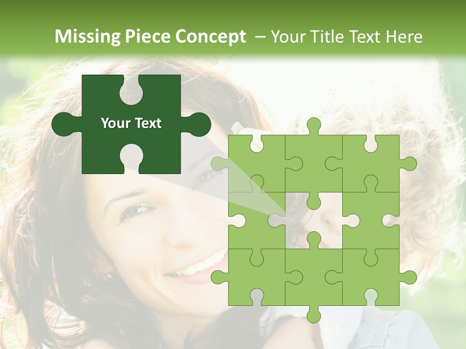 Spring Happy Female PowerPoint Template