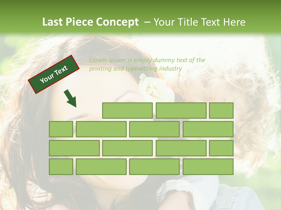 Spring Happy Female PowerPoint Template