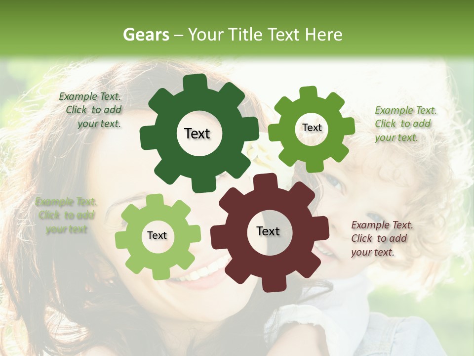 Spring Happy Female PowerPoint Template