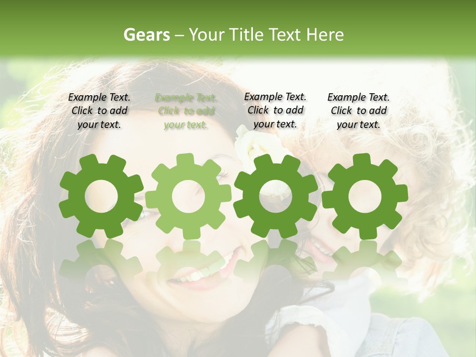 Spring Happy Female PowerPoint Template