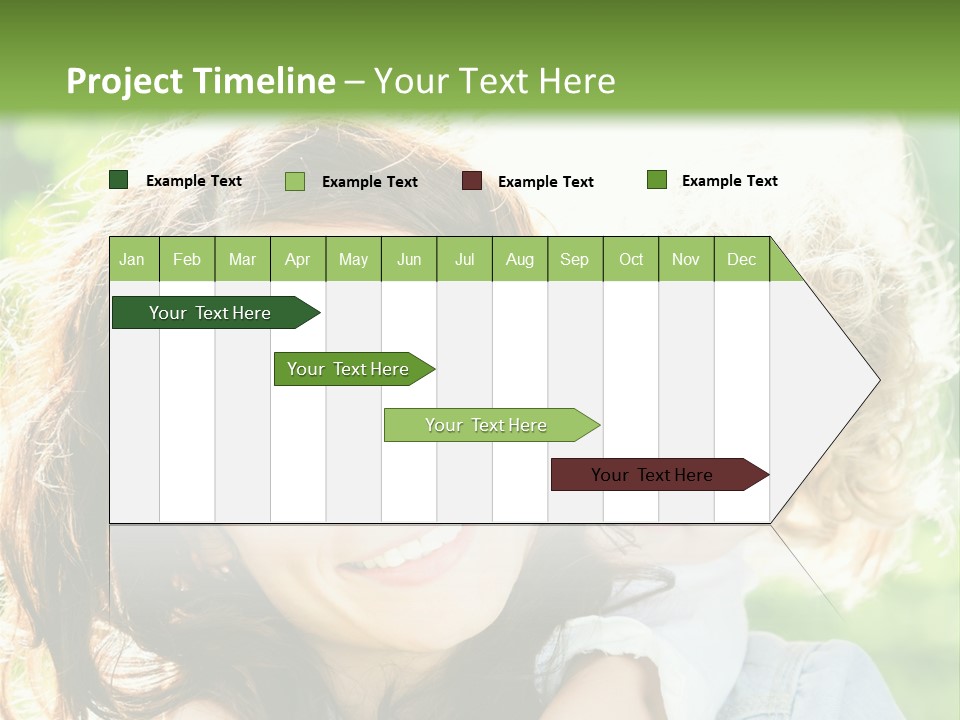 Spring Happy Female PowerPoint Template