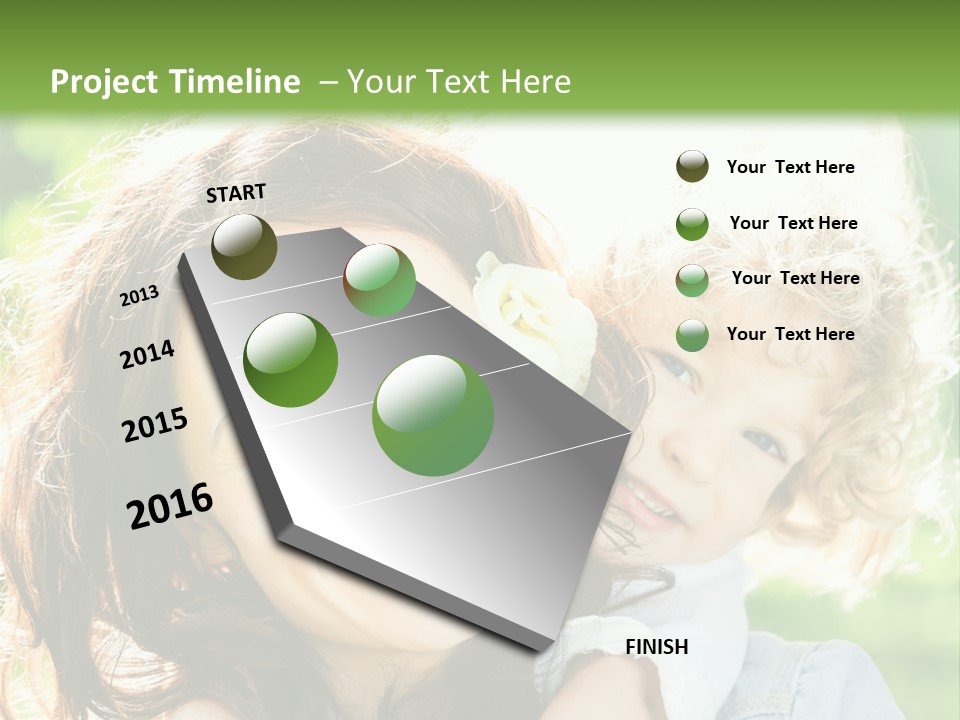 Spring Happy Female PowerPoint Template