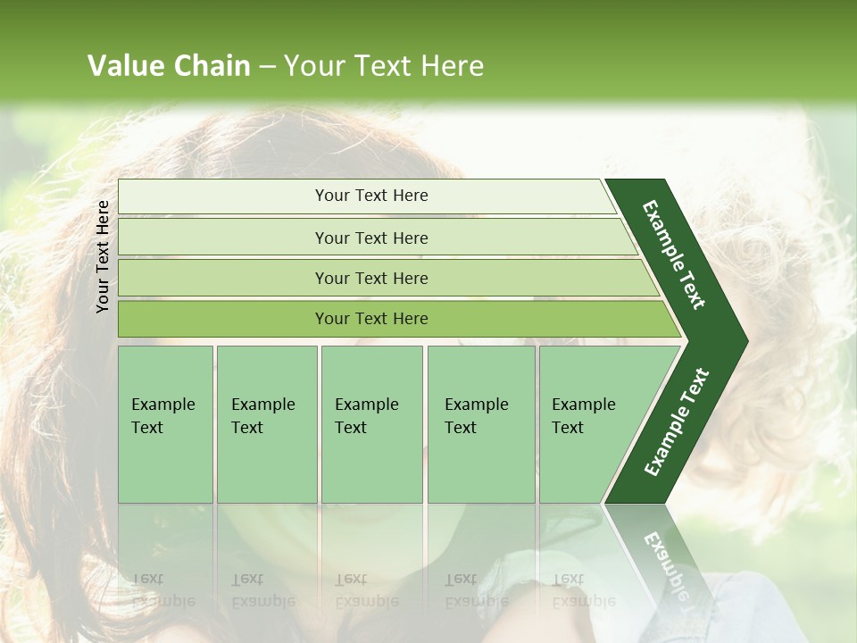 Spring Happy Female PowerPoint Template