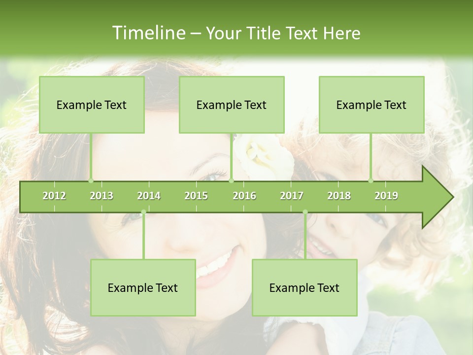 Spring Happy Female PowerPoint Template