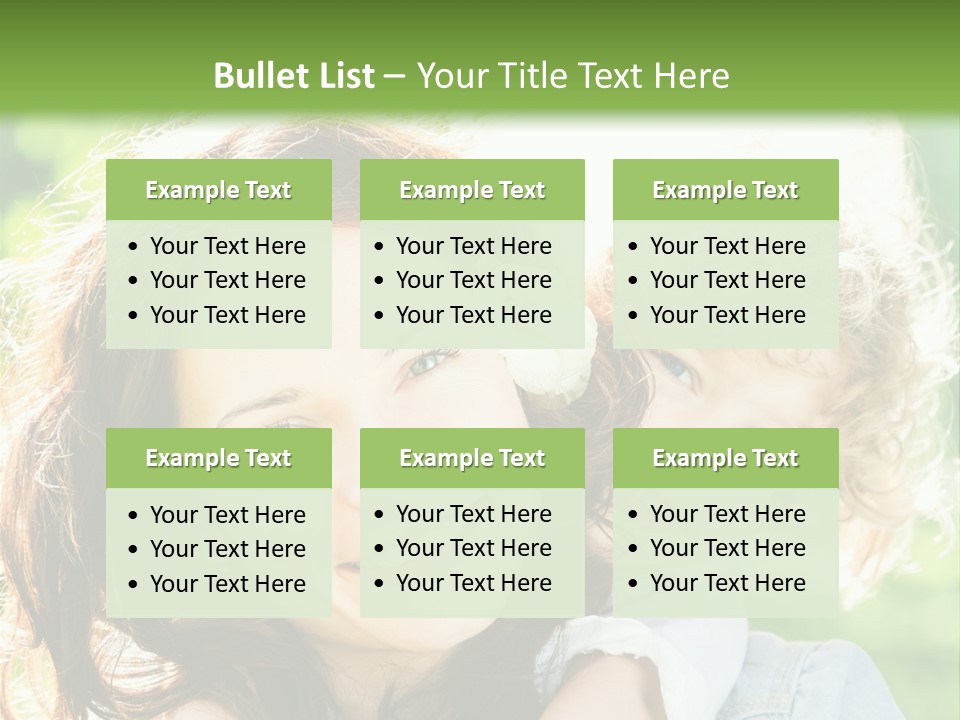 Spring Happy Female PowerPoint Template