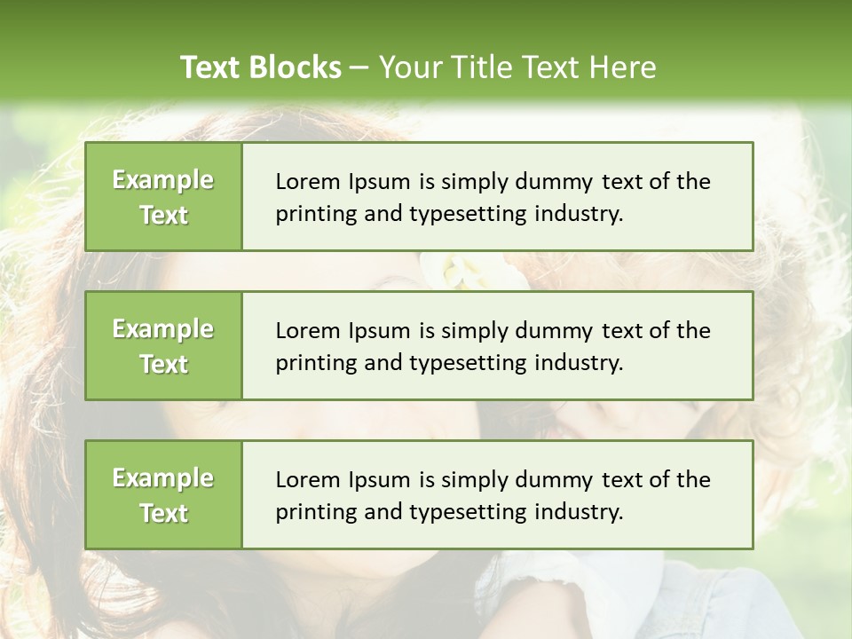 Spring Happy Female PowerPoint Template