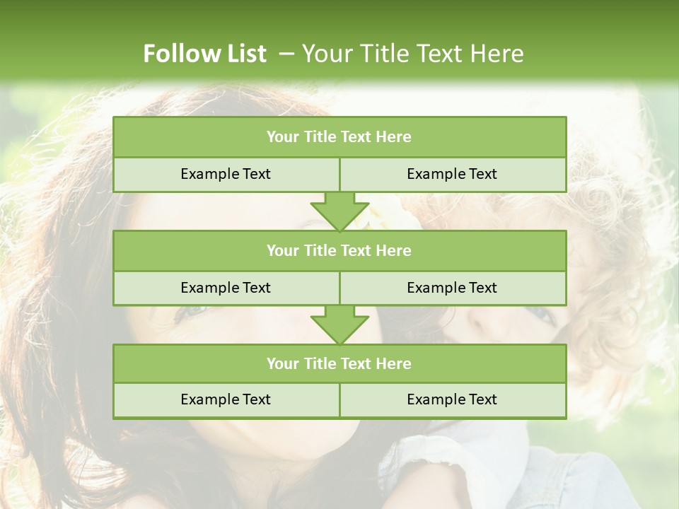 Spring Happy Female PowerPoint Template