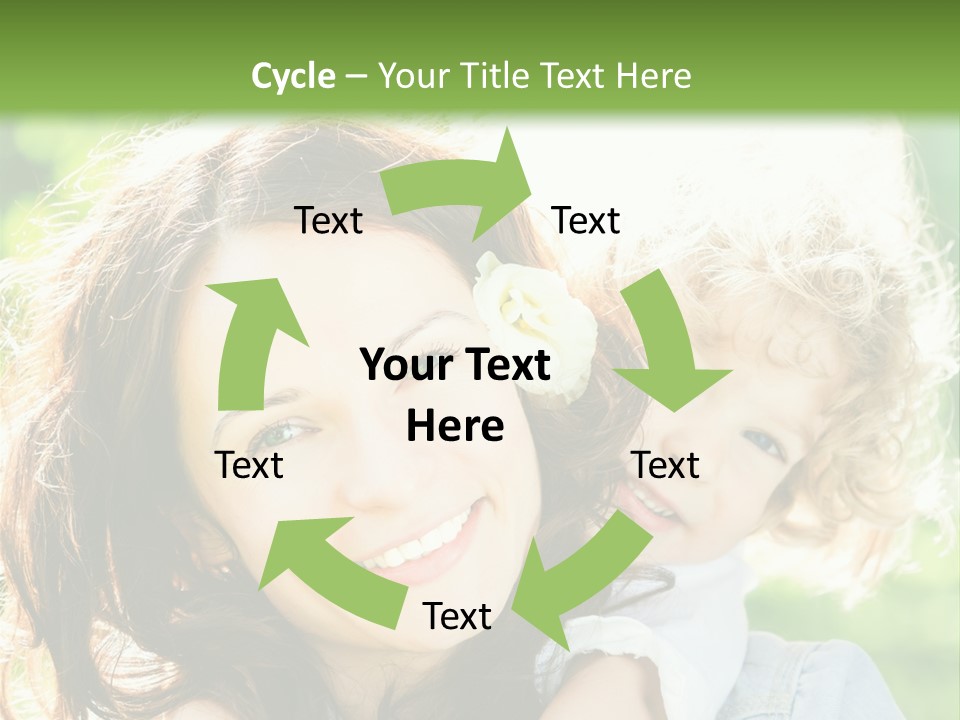 Spring Happy Female PowerPoint Template