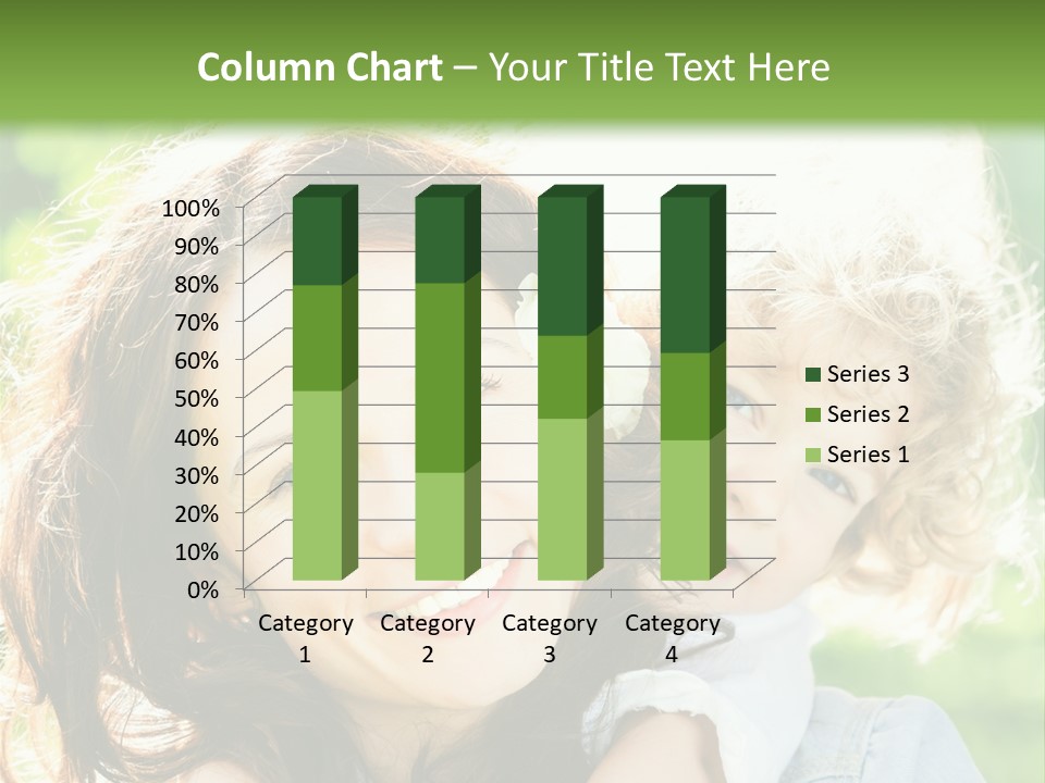 Spring Happy Female PowerPoint Template