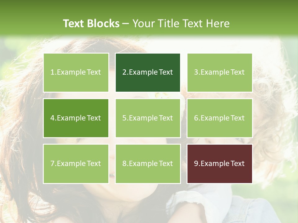 Spring Happy Female PowerPoint Template