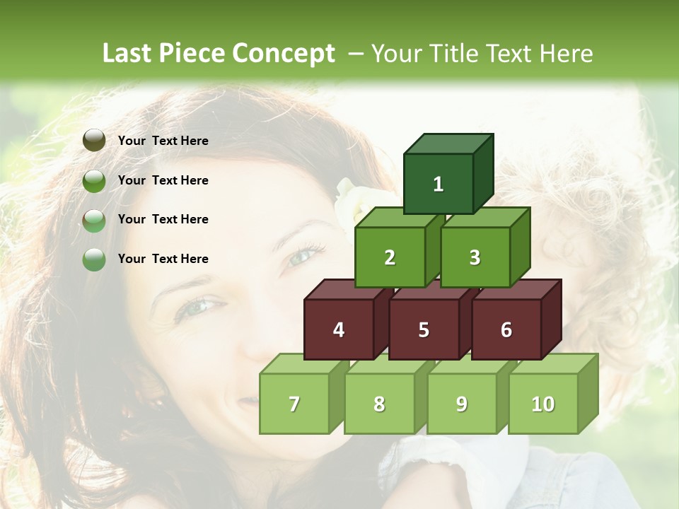 Spring Happy Female PowerPoint Template