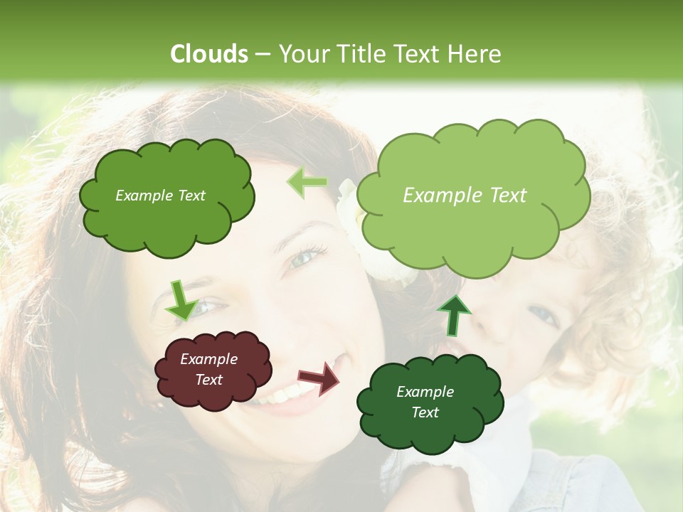 Spring Happy Female PowerPoint Template