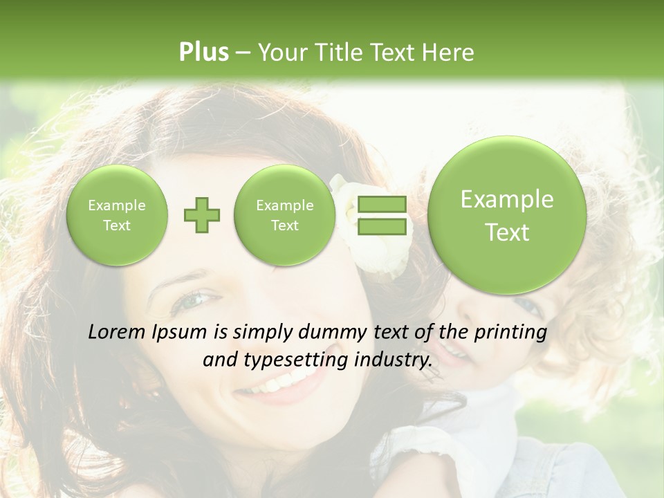 Spring Happy Female PowerPoint Template