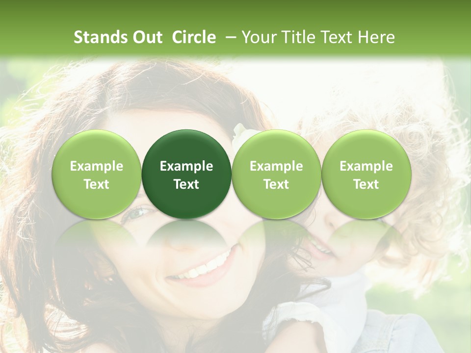 Spring Happy Female PowerPoint Template