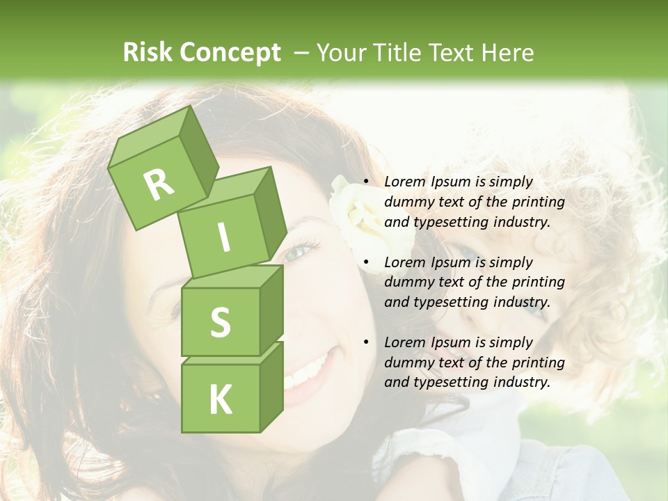 Spring Happy Female PowerPoint Template