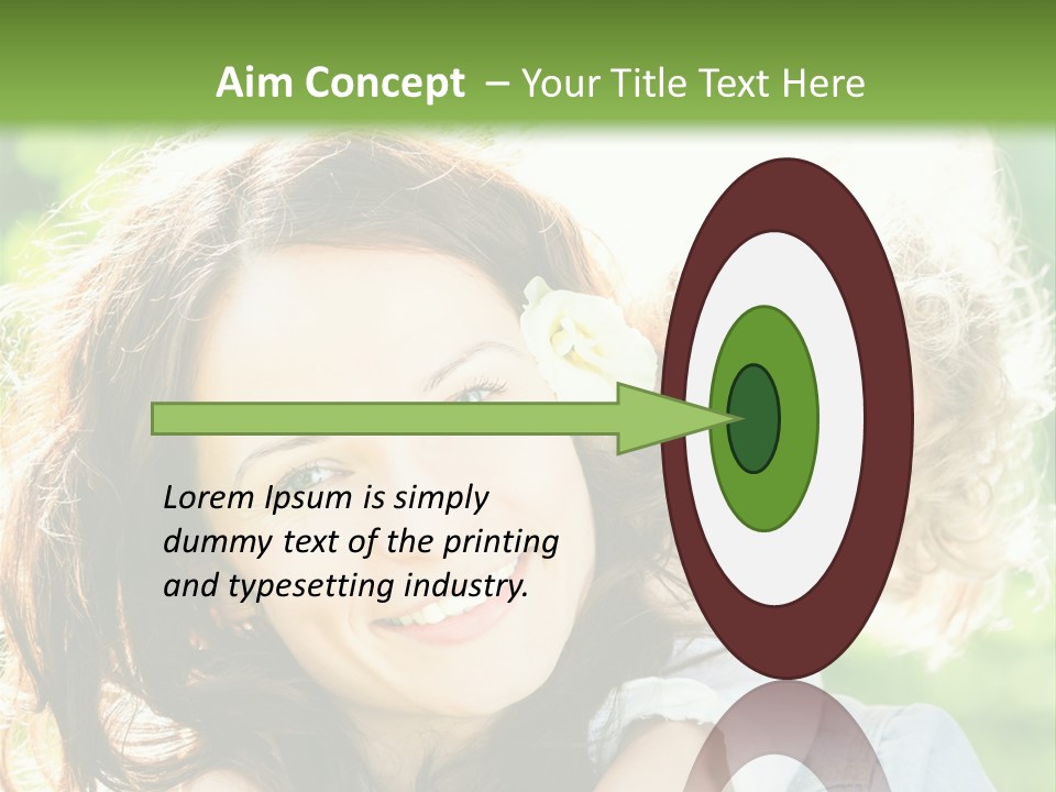 Spring Happy Female PowerPoint Template