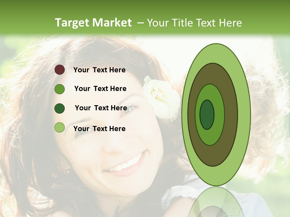 Spring Happy Female PowerPoint Template