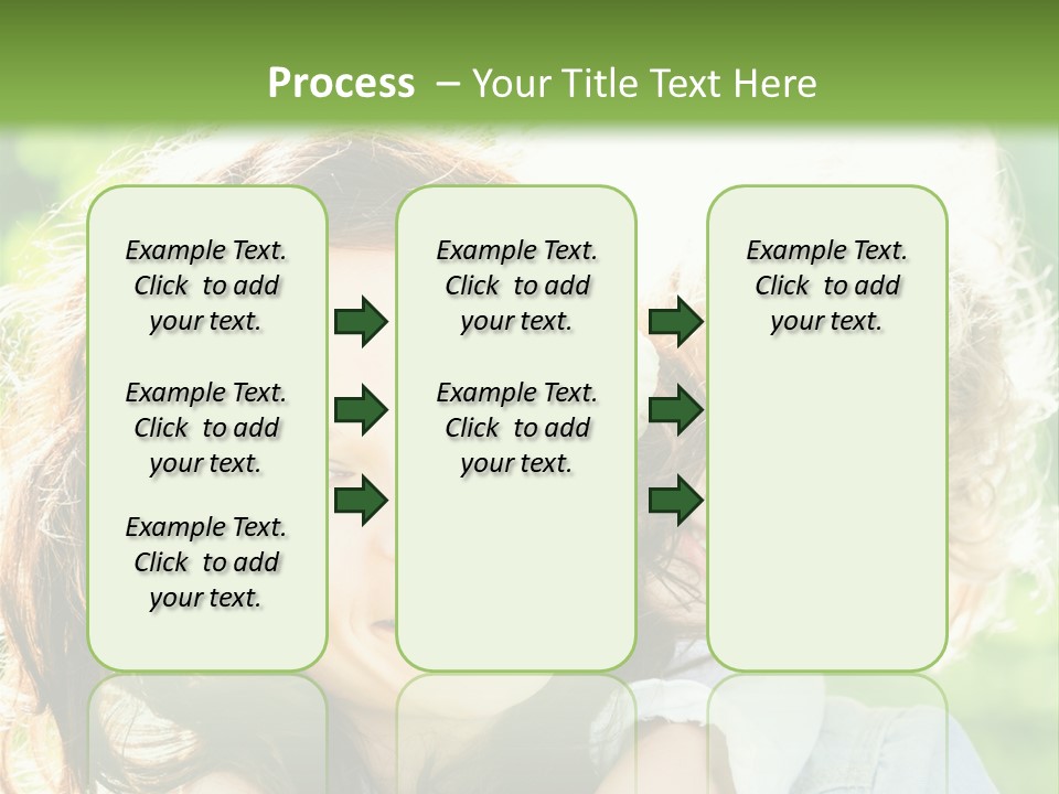 Spring Happy Female PowerPoint Template