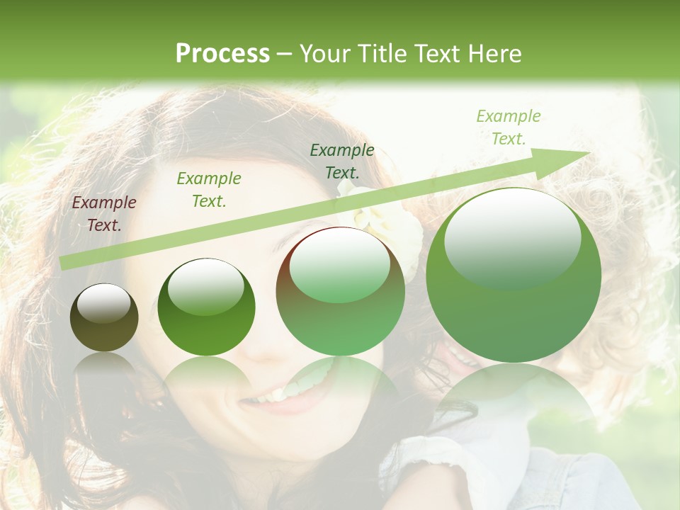 Spring Happy Female PowerPoint Template