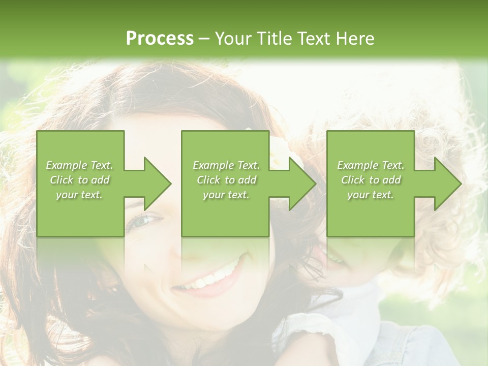 Spring Happy Female PowerPoint Template