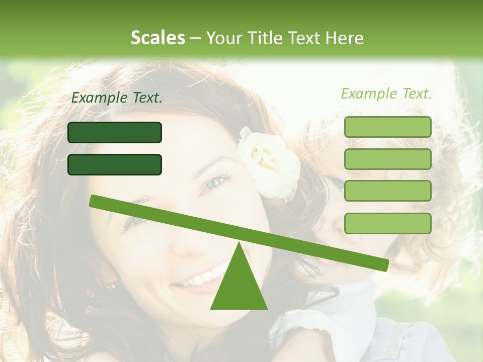 Spring Happy Female PowerPoint Template